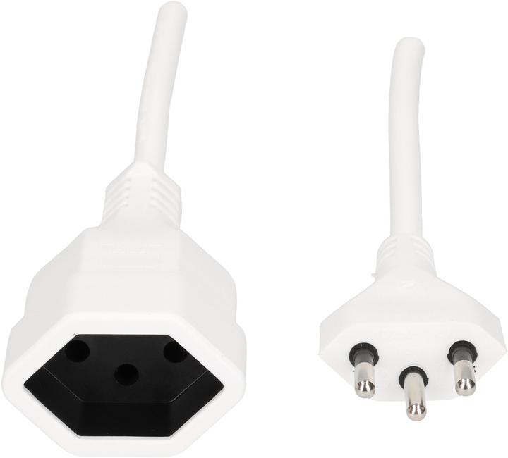 Actual product image Max Hauri TD extension cable H05VV-F3G1.0 0.25m white T12/T13 (0.25 m, Type 12, Type 13)