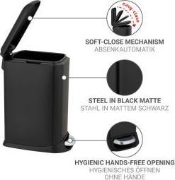 Immagine prodotto Wenko Treteimer Design Easy-Close (12 l)
