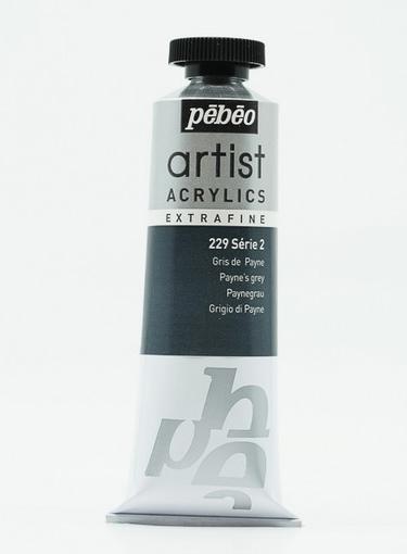 Image du produit Pebeo Artist Acrylics Acrylique extra fine (Paynes gris, 37 ml)