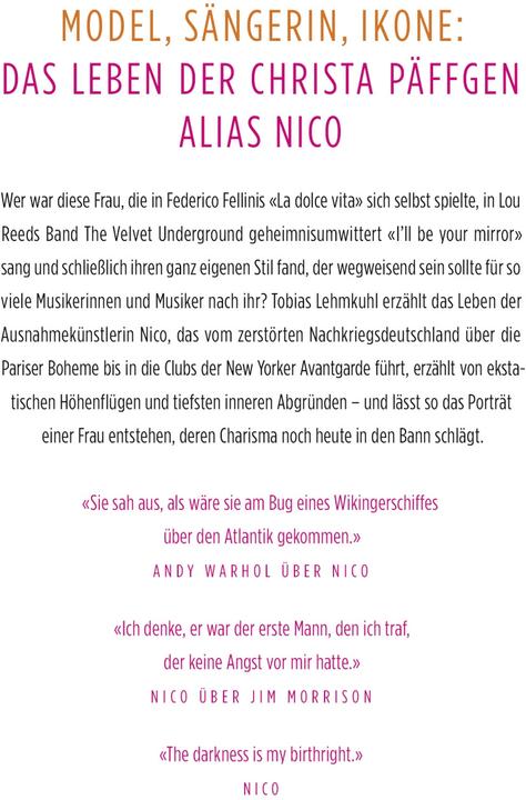Actual product image Nico (German, Tobias Lehmkuhl, 2018)