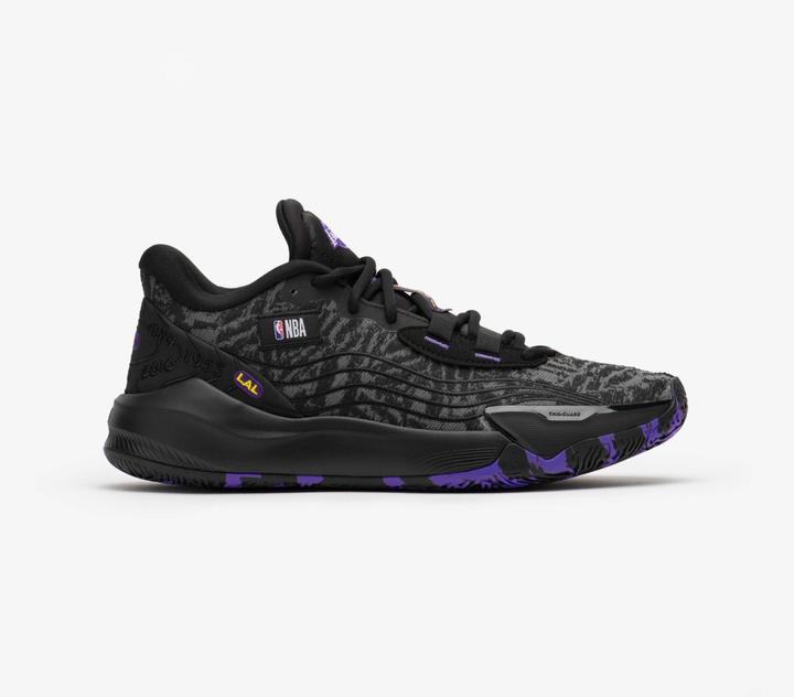 Actual product image Tarmak Women's/Men's Basketball Shoes NBA Los Angeles Lakers - Fast 900 Low-1 black (42)