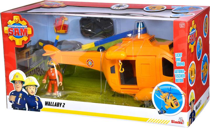 Image du produit Simba Pompier Sam Wallaby 2 Hélicoptère Mef Figure
