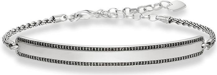 Produktbild Thomas Sabo Armband Schwarzes Pavé (19.50 cm, Silber)