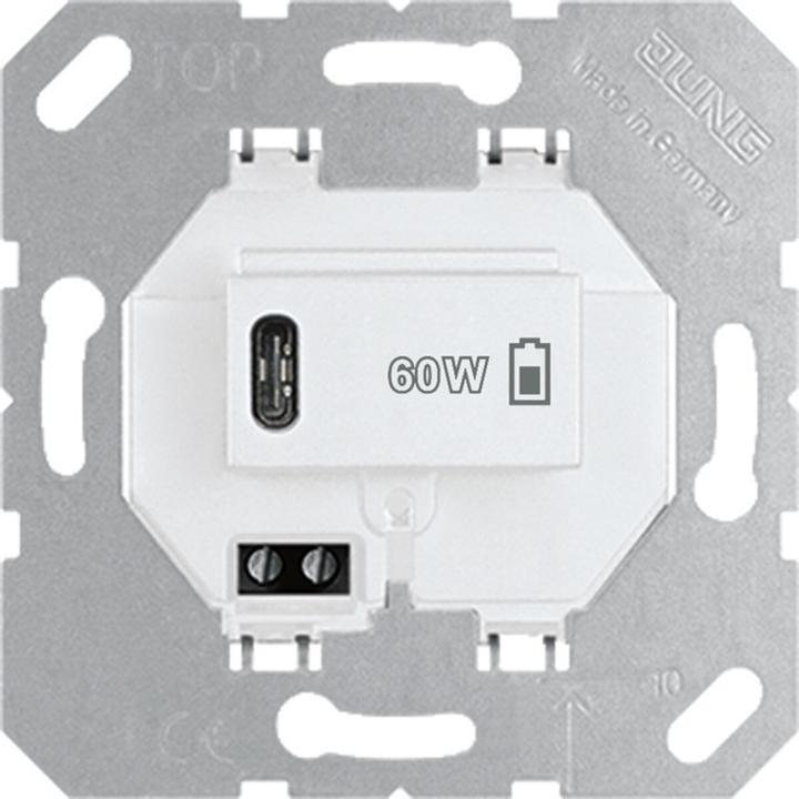 Actual product image JUNG JG USB PD60 C WW USBPD60CWW USB charger (60 W)