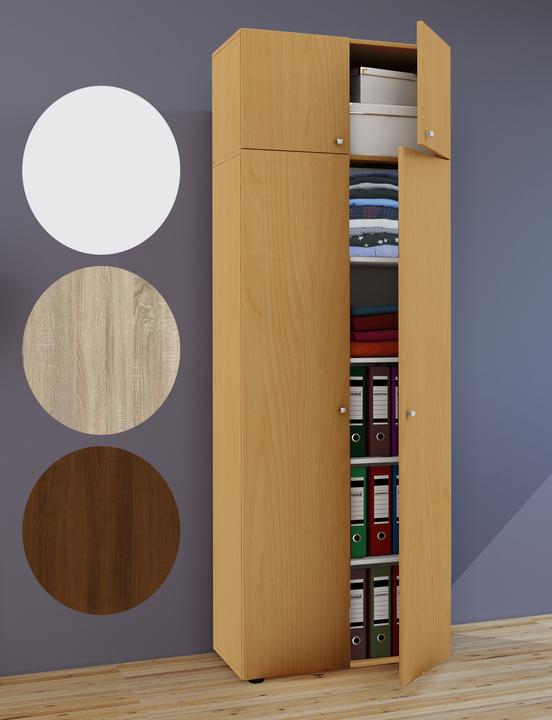 Produktbild VCM Holz Mehrzweckschrank Serie Vandol mit Drehtüren (70 x 40 cm)
