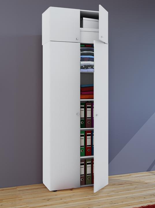 Image du produit VCM Armoire polyvalente en bois série Vandol avec portes battantes