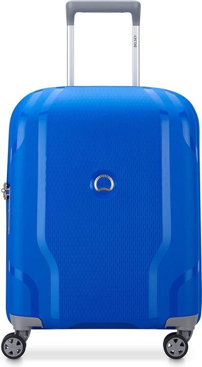 Delsey Clavel 4 Rad schlanker Handtasche Trolley 55 cm blau (Handgepäck (bis 50l))