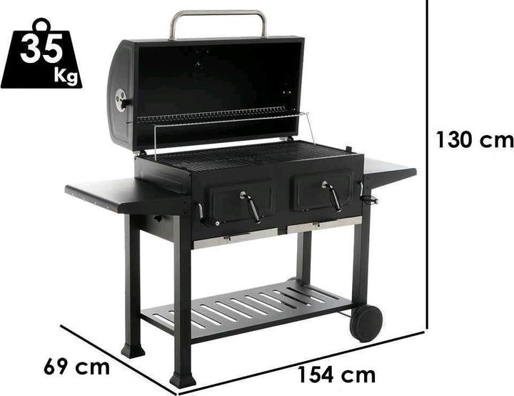 Actual product image Royal Food RoyalFood Maxi charcoal grillGrill grate 82x40 cm