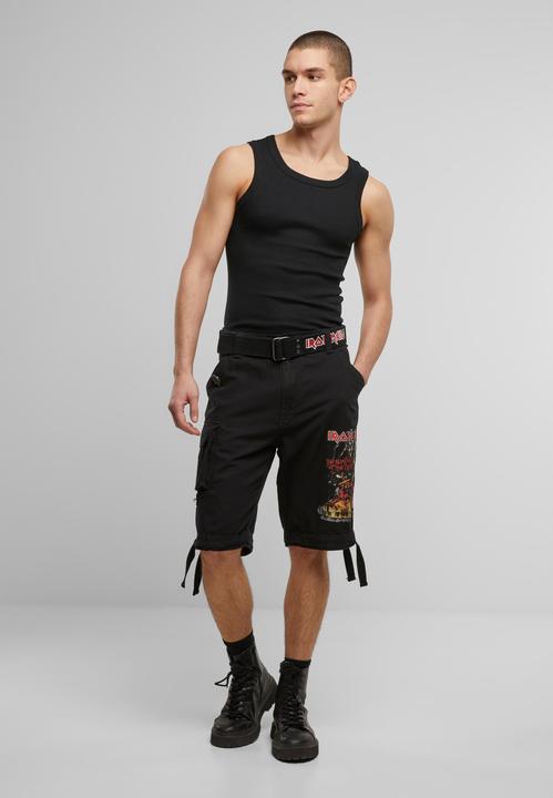 Image du produit Brandit Iron Maiden Savage Shorts The Number of The Beast black edition - 190545 (M, L)