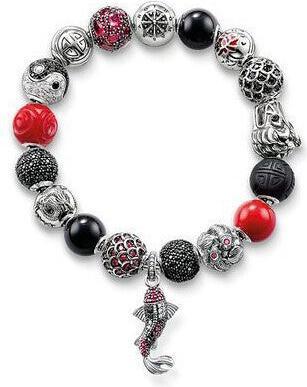 Actual product image Hermex charm bracelet silver plated - 22cm (22 cm, Metal alloy)