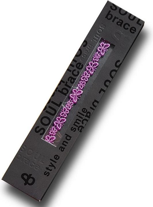 Actual product image Soulbrace bracelet Butterfly (26 cm, Textile embroidery)