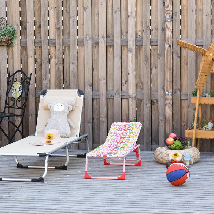Produktbild Outsunny Kinder Gartenliege klappbar (118 cm)