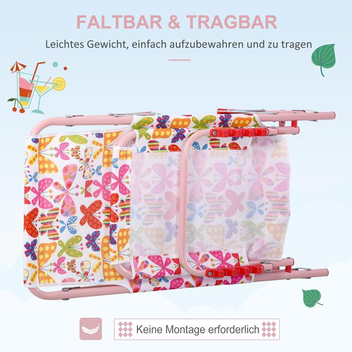 Produktbild Outsunny Kinder Gartenliege klappbar (118 cm)