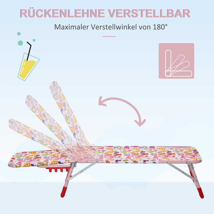 Produktbild Outsunny Kinder Gartenliege klappbar (118 cm)