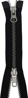 Image du produit YKK Fermeture éclair métal argent 2 voies séparable 5mm 45cm 580 noir (Divisible, 45 cm)