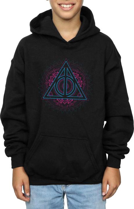 Immagine prodotto Neon Deathly Hallows Felpa con Cappuccio Ragazzi (116)