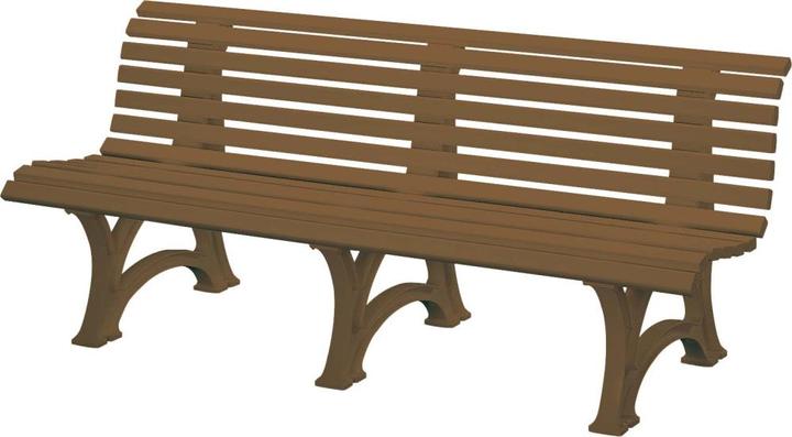 Blome Gartenbank Borkum Kunststoff 4-Sitzer schokobraun