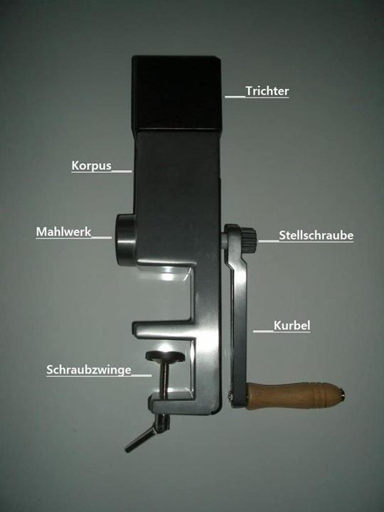 Produktbild Back to Basics Getreidemühle Silber/Braun