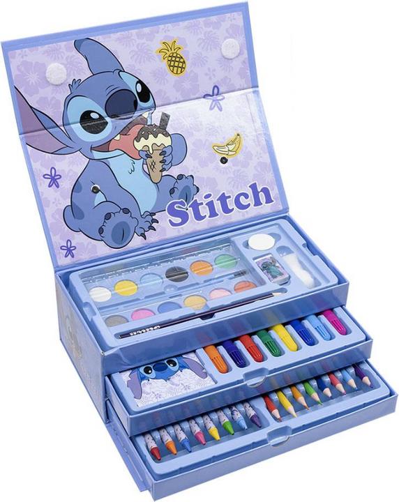 Actual product image Dick Smith Lilo & Stitch colouring case with drawer - Disney