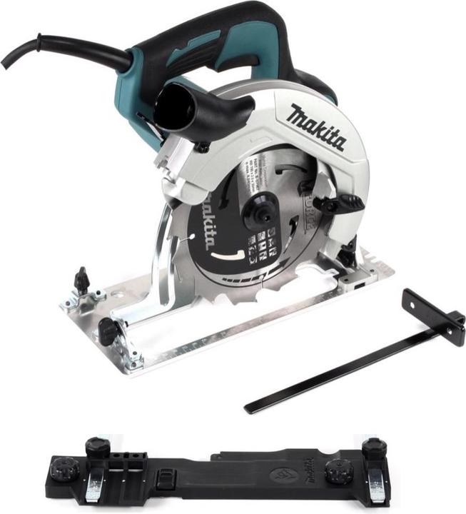 Actual product image Makita HS 7611 Hand circular saw 1600W 190 mm + carbide saw blade + guide rail adapter C
