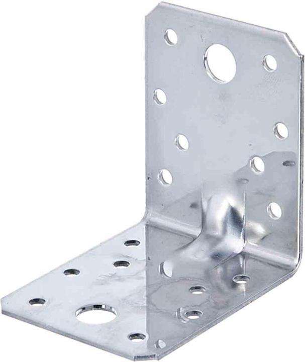 Produktbild Alberts Schwerlast-Winkelverbinder m. Sicke 70 x 70 x 55 mm, Edelstahl, 1 Stck (Winkelverbinder mit Sicke, 1 Stk.)