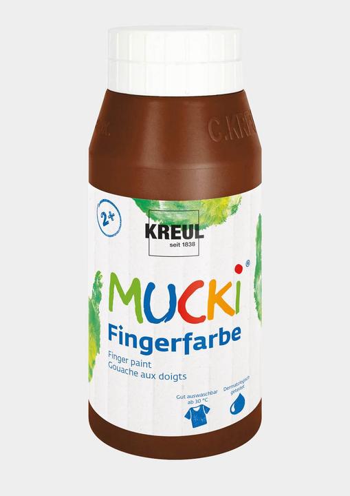 Productafbeelding Mucki Vingerverf (Bruin, 750 ml)