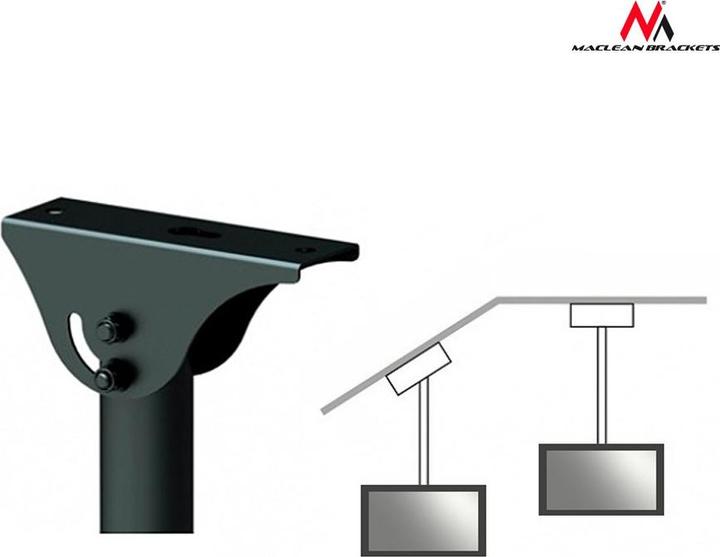 Produktbild Maclean MC-631 - VESA Monitor-/TV-Halterung, 32-55", schwarz, 50 kg (Decke, 55", 50 kg)