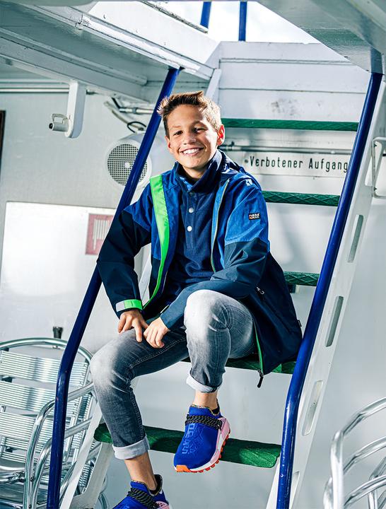 Image du produit Rukka Veste de pluie pour enfants Puck peacock (128)