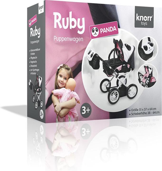 Actual product image Knorrtoys Ruby doll's pram - "Panda"