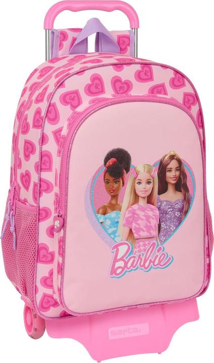 Barbie School rucksack with wheels Love Pink 33 x 42 x 14 cm
