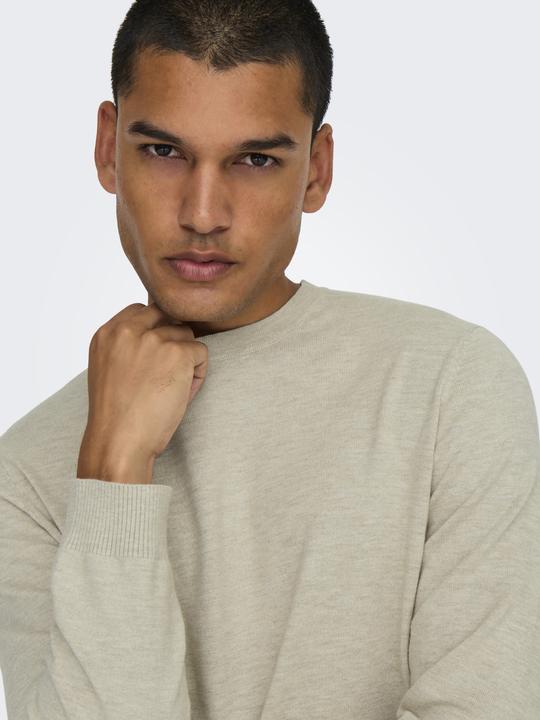 Produktbild Only & Sons Normal geschnitten Rundhalsausschnitt Pullover Strickpullover (M)