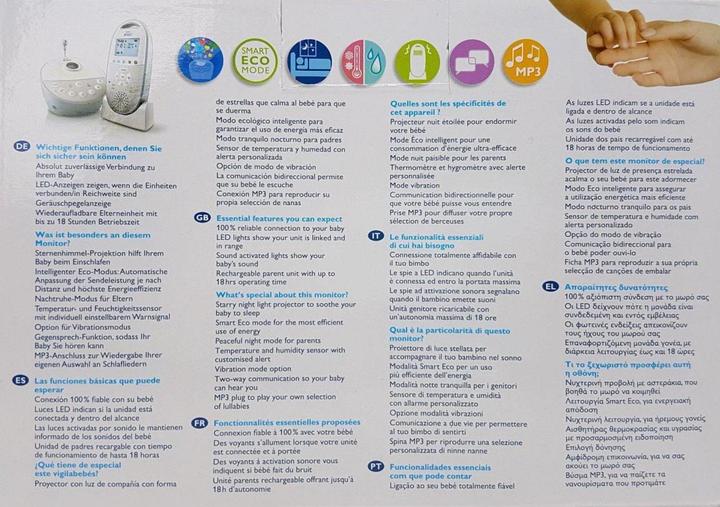 Image du produit Philips Avent Smart Eco Dect SCD580 (Babyphone Audio, 330 m)
