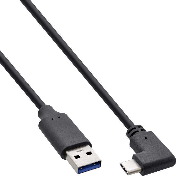 Actual product image InLine ® USB 3.2 cable, type C plug to A plug, black, 0.5m (1 m, USB 3.2 Gen 2)