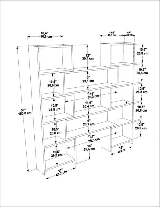 Actual product image Hanah Home Miles (163.5 x 22 x 150 cm)