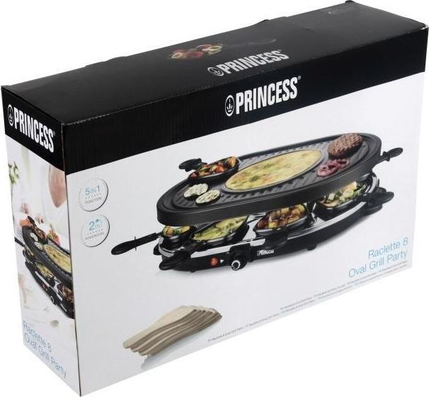 Actual product image Princess 162700 Raclette 8 Oval Grill Party