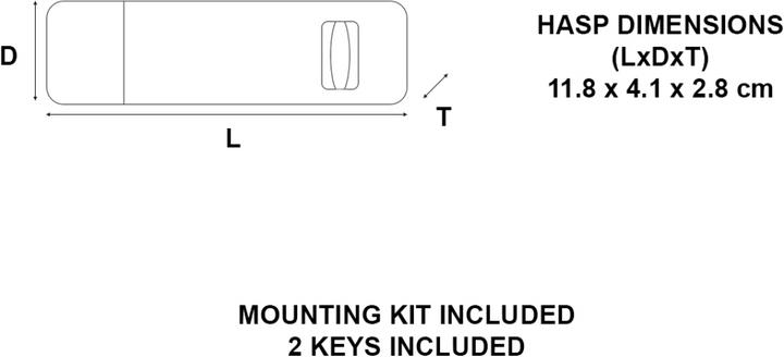 Actual product image Master Lock Hasp lock