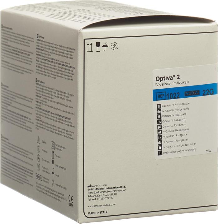 Jelco OPTIVA 2 Venenverweilkanuele 22Gx25mm 50