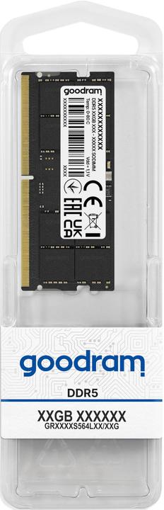 Immagine prodotto Goodram SODIMM GR5600S564L46/32G (1 x 32GB, 5600 MHz, RAM DDR5, SO-DIMM)