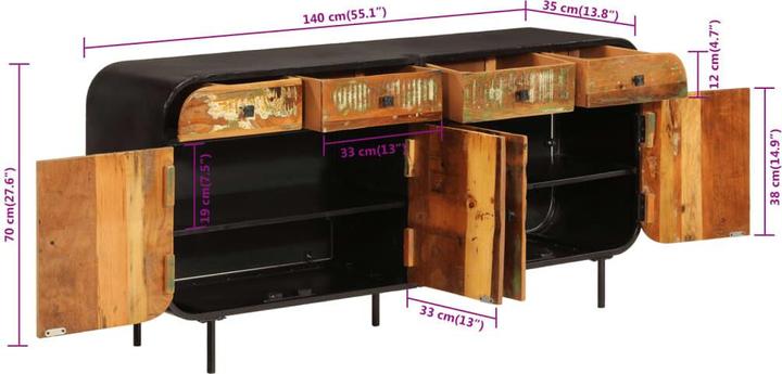 Produktbild VidaXL Violet (140 x 35 x 70 cm)