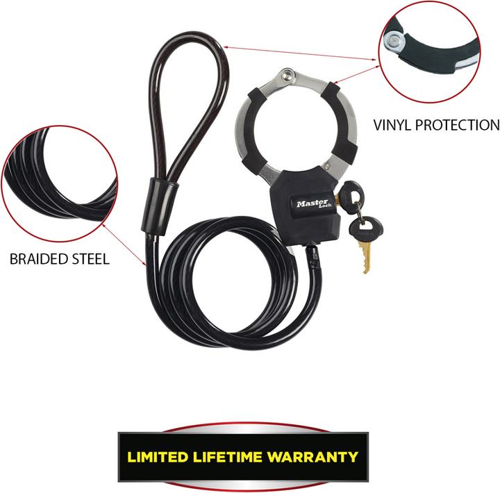 Produktbild Master Lock Handschellenschloss Street Cuff (100 cm)