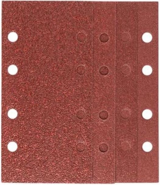 Produktbild Bosch Zubehör Schleifblatt-Set für Schwingschleifer, 25-teilig, 8 Löcher, 93 x 185 mm, 40-120 (40, 60, 80, 120)