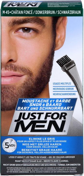 Just For Men Pflege-Brush-In-Color-Gel schwarzbraun, 28.4 ml Gel (Körpergel, 28.40 ml)