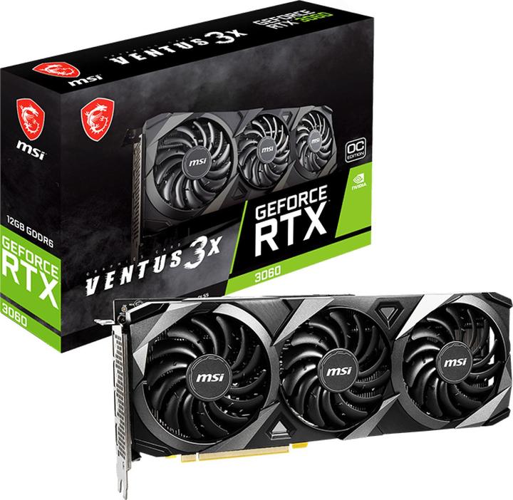 Produktbild MSI GeForce RTX 3060 VENTUS 3X 12G OC (12 GB)
