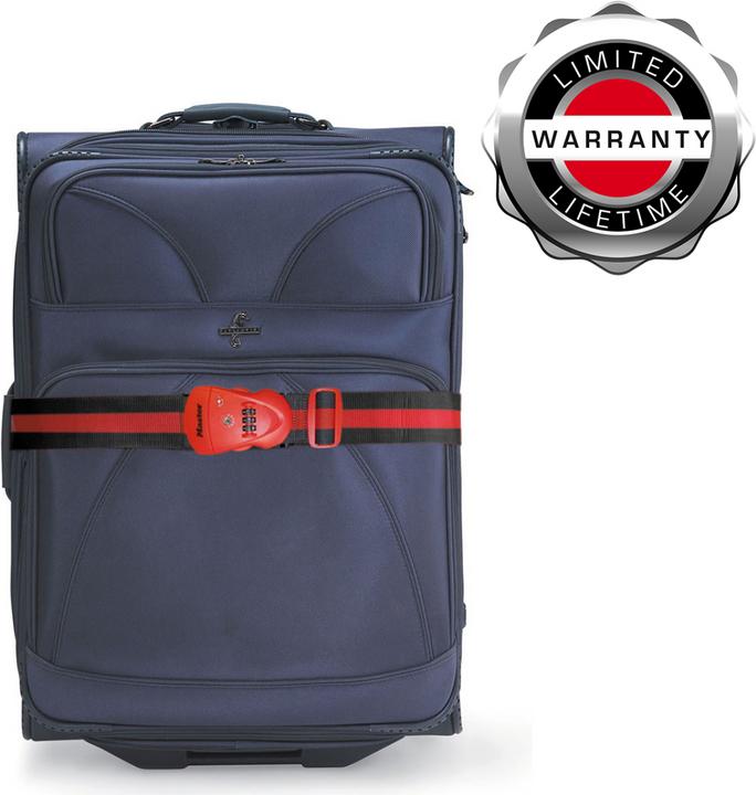 Image du produit Master Lock Sangle à bagages (Cadenas + étiquette pour bagage)