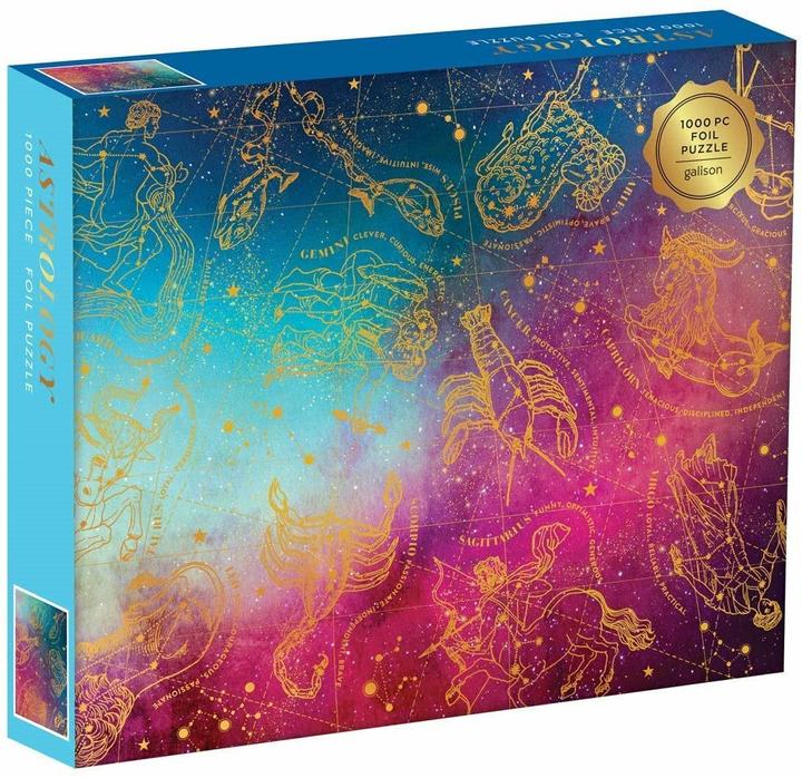 Actual product image Abrams & Chronicle Astrology 1000 Piece Foil Puzzle (1000 pieces)