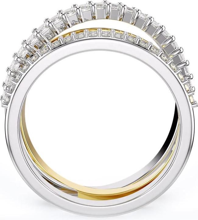 Actual product image Swarovski Hyperbola Ring Various cuts White Metal mix (52)