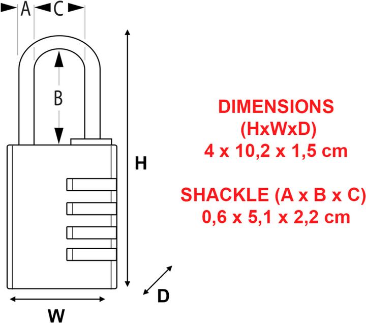 Actual product image Master Lock combination lock