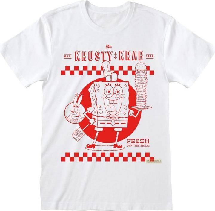 Heroes Inc SpongeBob Schwammkopf T-Shirt Krusty Krab White Grösse S (S)