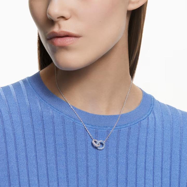 Produktbild Swarovski Stone Halskette Blau (Swarovski Metall, 38 cm)