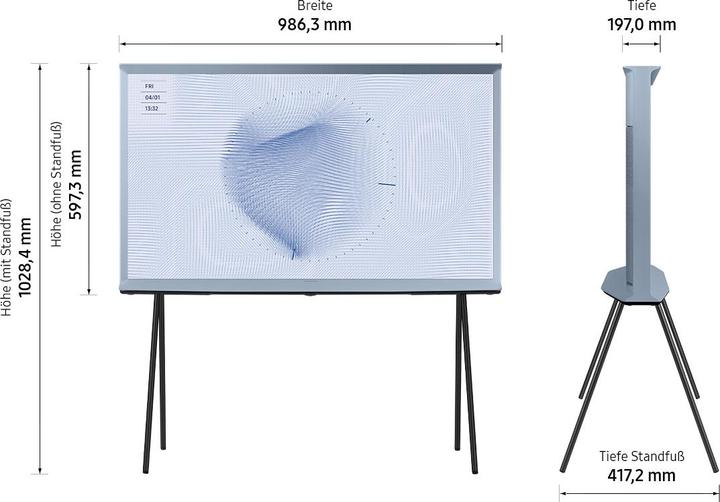 Actual product image Samsung The Serif QE43LS01B (43", LS01B, QLED, 4K, 2022)